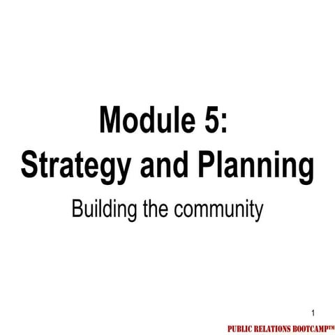 05a. Social Media strategyand planning
