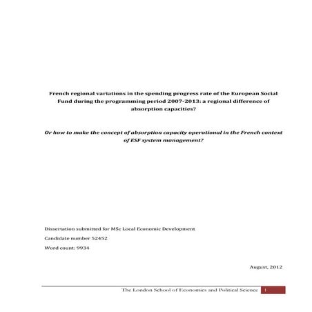 Laure Piquemal - Dissertation - MSc LED