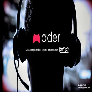 500’s Demo Day Batch 16 >> Ader