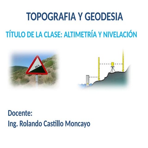 nivelación topográfica | PPTX