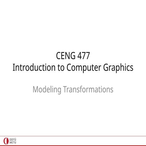 Computer Graphics | PPTX