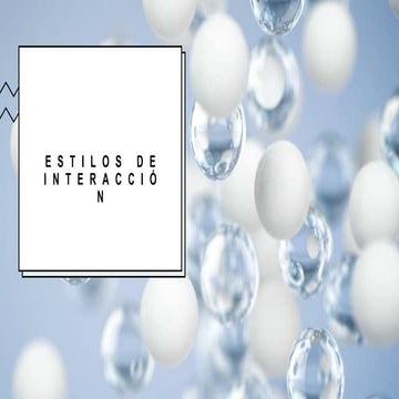 Estilos y Paradigmas de Interacción