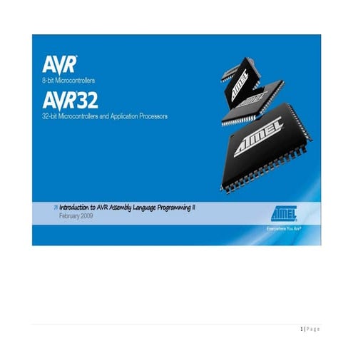 Microcontroladores: introducción a la programación en lenguaje ensamblador AVR