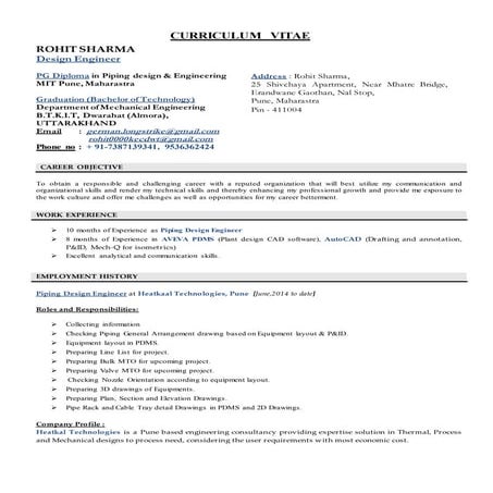 Rohit Sharma(Resume)pune