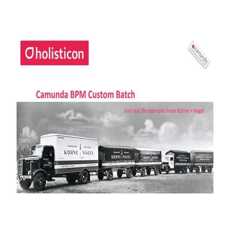 CamundaCon 2018: Custom Batch Extension (Holisticon)