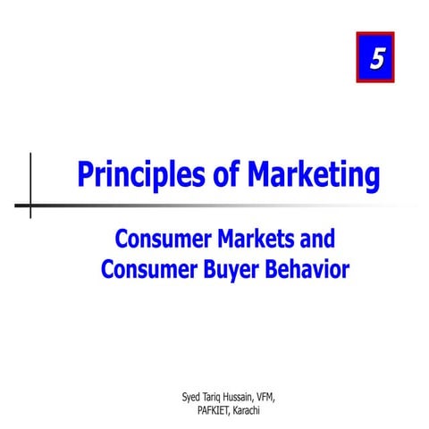 consumer markets and consumer buyer behavior