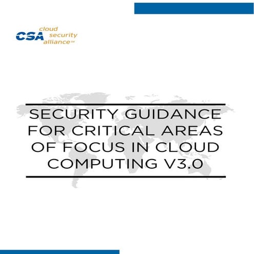 CSA STAR GUIDE FOR CLOUD COMPUTING V3.0 | PDF