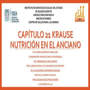 CAPITULO 21 KRAUSE. NUTRICIÓN EN LA EL ANCIANO.