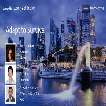 Adapt To Survive | ConnectIn Singapore 2014