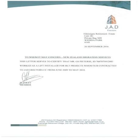 BLT Reference Letter | PDF