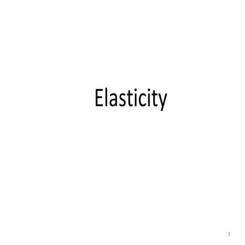Business Economics 05 Elasticity