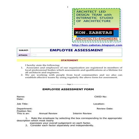 Employee Assessment