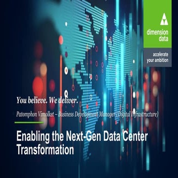 Cisco Connect 2018 Thailand - Enabling the next gen data center transformatio...