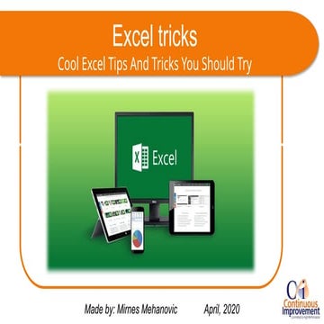 05 Excel tricks for every day usage for everyone | PPTX