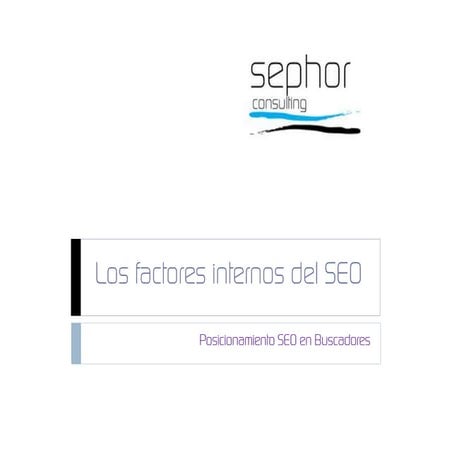 05 SEO - Factores internos de la optimizacion web
