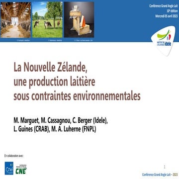 GAL2023 - La Nouvelle-Zélande, une production laitière sous contraintes envir...