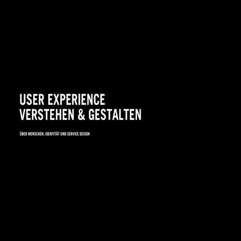 USER EXPERIENCE DESIGN 