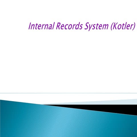 05 internal record systm(kotler)