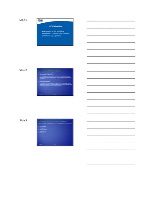 05 lcd slide handout 1 - CPU SCHEDULING