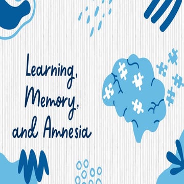 learning, memory, and amnesia on behavior | PDF