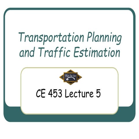 Transportation planning
