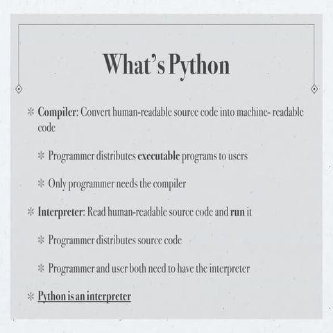 What is Python | PPT