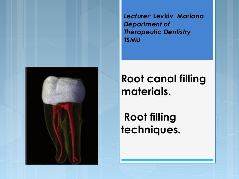 Root canal filling instruments and materials
