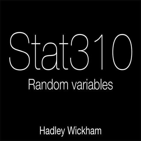 Introduction to random variables