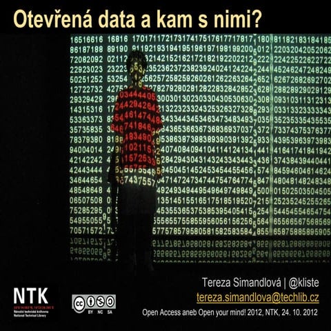 Otevřená data a kam s nimi