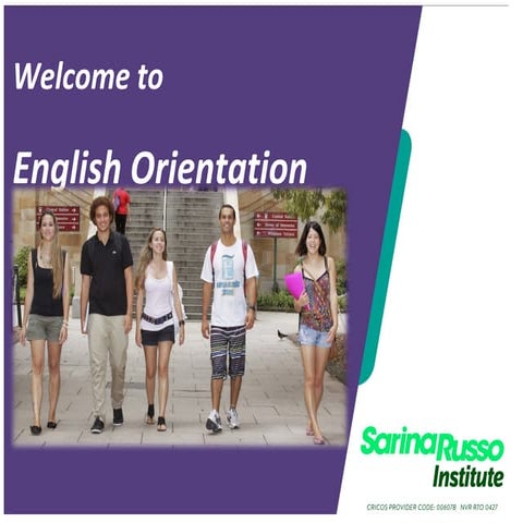 SRI English Orientation (2017)