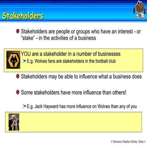 05 Stakeholders and conflicting interests