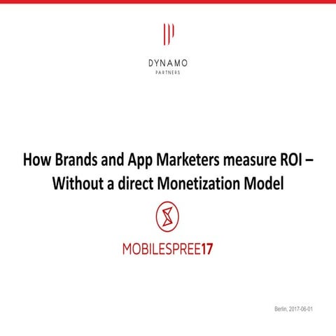 ROI without monetization - Stefan Bielau 