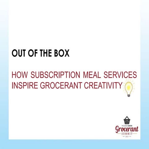 Susan Weller, Principal, SW Branded Concepts - Out of the Box: How Subscripti...