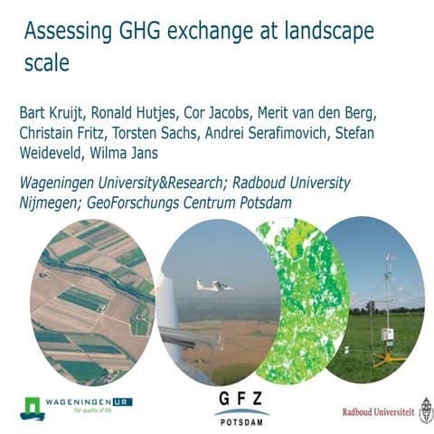 Assessing GHG exchange at landscape scale