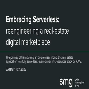 Embracing Serverless: reengineering a real-estate digital marketplace