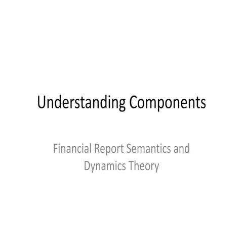 Understanding components