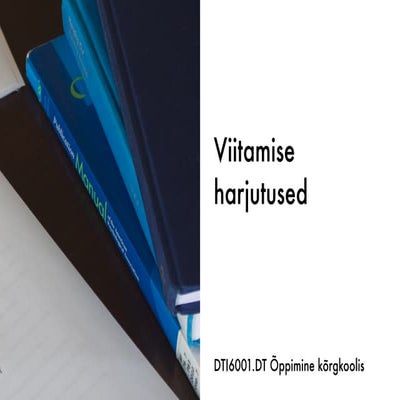 Viitamise harjutused | PDF
