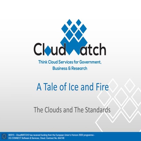 Why standardise? The business case for the adoption of cloud standards