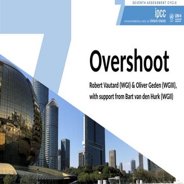 SB62 IPCC Side Event - Informing Climate Action: Overshoot