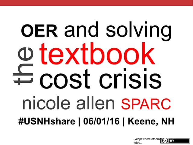 OER Overview for #USNHshare