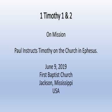 1 Timothy 2 | PPT