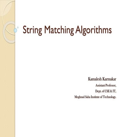 06. string matching | PPT