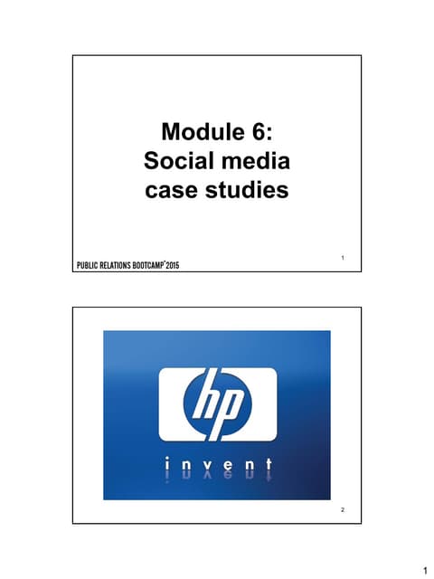 06.Social media case studies