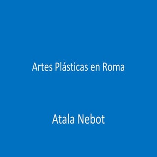 Artes plásticas en la Antigua Roma