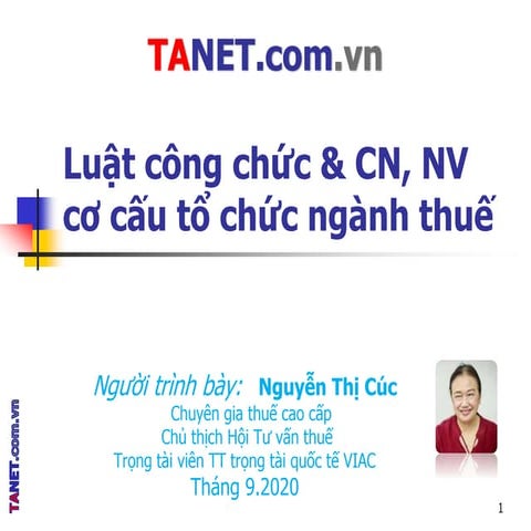 KTC: Luật Công chức - Ôn thi Công chức thuế 2020