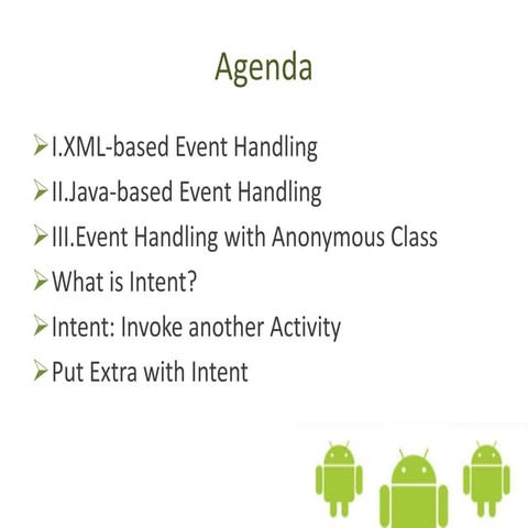 Android Event and IntentAndroid Event and Intent