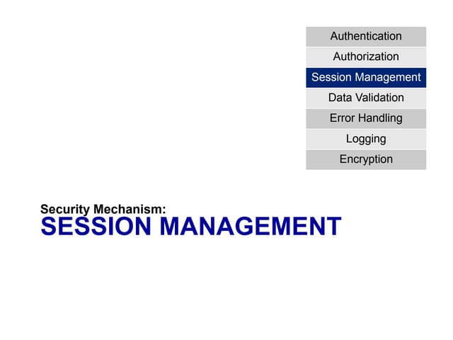 06   application security fundamentals - part 2 - security mechanisms - sessi...