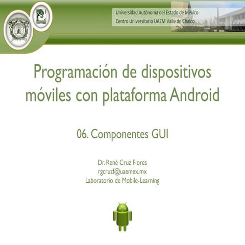 Curso de programación en Android - 06. componentes gui