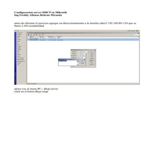 06 config server dhcp en mikrotik freddy beltran