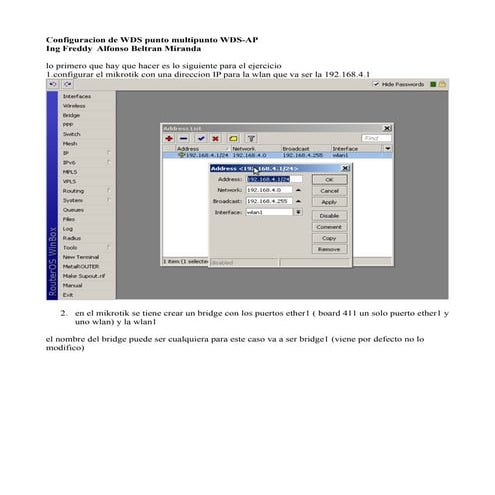 Configuracion wds mikrotik ubiquiti 